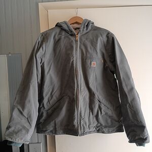 Carhartt Women's Slate Blue Hooded Field Jacket